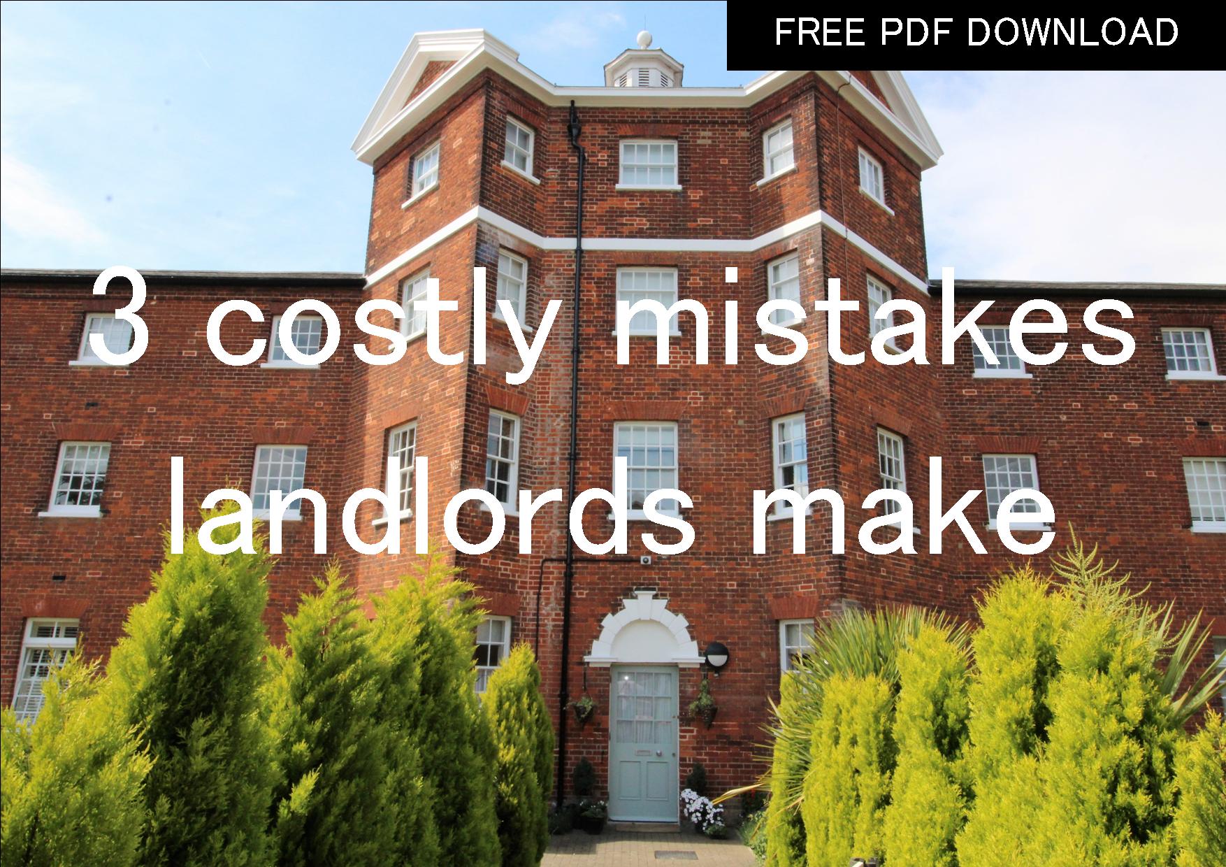 3 costly mistakes landlords make when letting a property